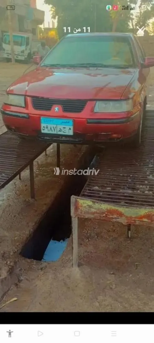 بيجو 307 2007 أحمر غامق مستعملة للبيع - 4