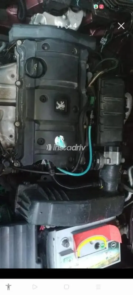 بيجو 307 2007 أحمر غامق مستعملة للبيع - 10