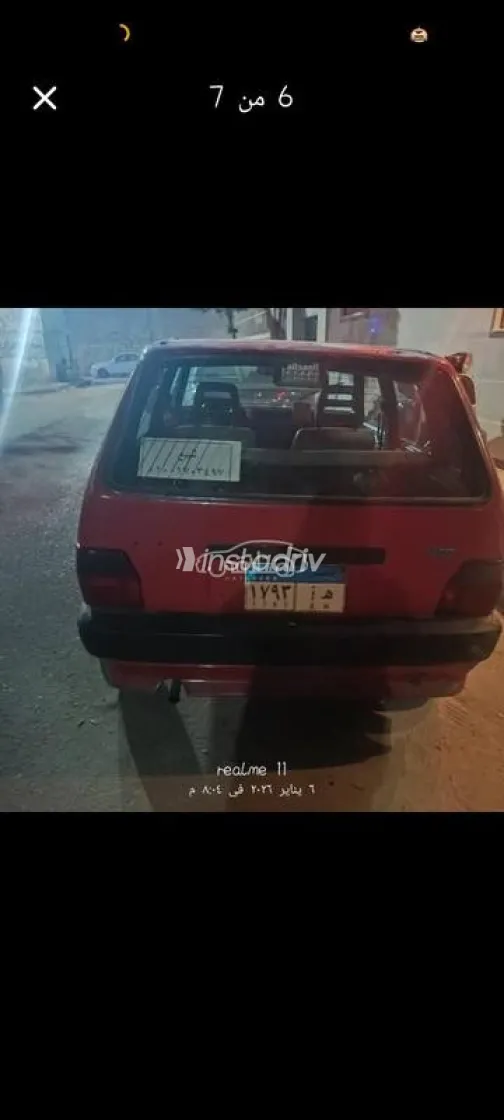 فيات اونو 1993 أحمر مستعملة للبيع - 2