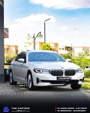 بي ام دبليو 520 2023 أبيض مستعملة للبيع