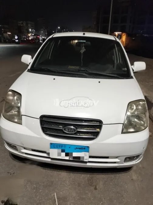 كيا بيكانتو 2007 أبيض مستعملة للبيع - 9