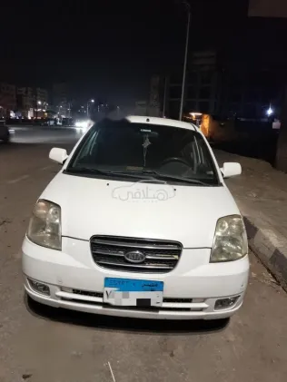 كيا بيكانتو 2007 أبيض مستعملة للبيع