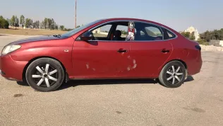 هيونداي إلنترا اتش دى 2008 أحمر غامق مستعملة للبيع