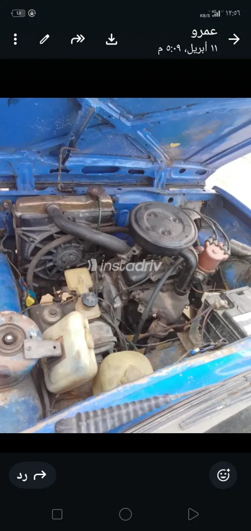 فيات 127 1985 أبيض مستعملة للبيع - 3