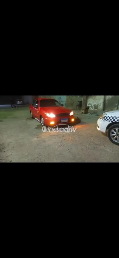 دايو لانوس 2 2002 أحمر مستعملة للبيع - 9