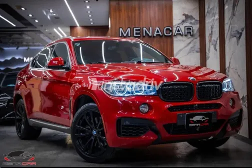 بي ام دبليو X6 M 2016 أحمر مستعملة للبيع - 4