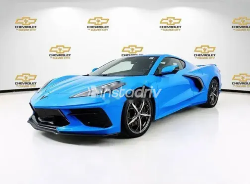 شيفروليه كورفيت 2023 أزرق غامق مستعملة للبيع - 3