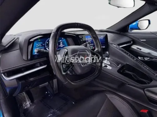 شيفروليه كورفيت 2023 أزرق غامق مستعملة للبيع - 7