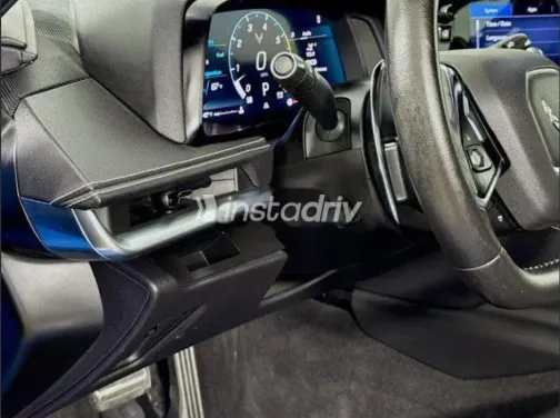 شيفروليه كورفيت 2023 أزرق غامق مستعملة للبيع - 8