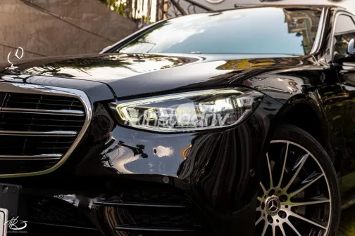 Mercedes S 500 2021 Black Used for Sale - 4
