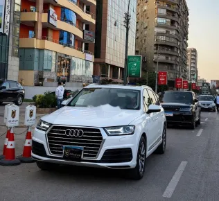 اودي Q7 2019 أبيض مستعملة للبيع