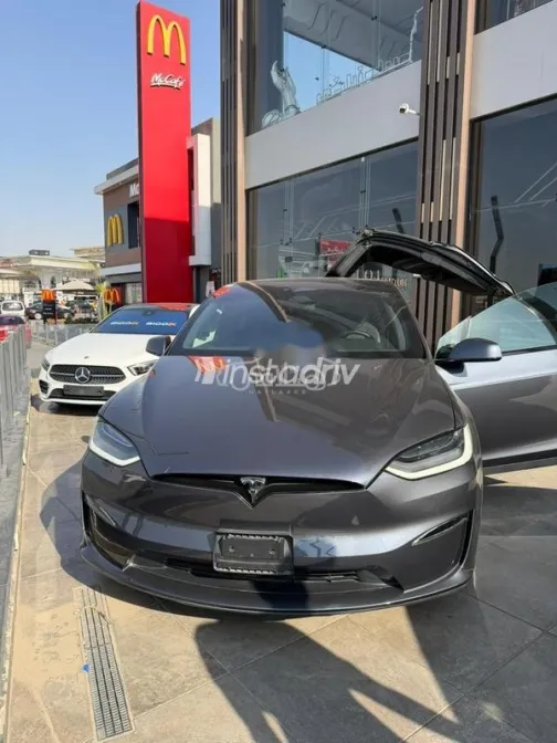 تسلا موديل إكس 2023 رمادي مستعملة للبيع - 1