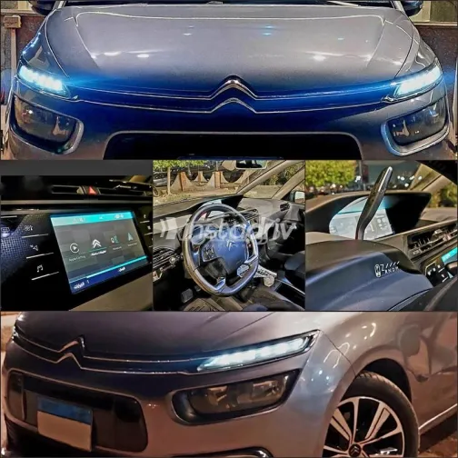 سيتروين c4 جراند بيكاسو 2019 رمادي غامق مستعملة للبيع - 1