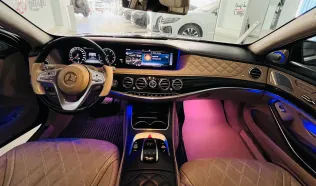 مرسيدس S500 مايباخ 2019 أبيض مستعملة للبيع