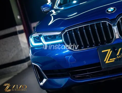 بي ام دبليو 520 2021 أزرق غامق مستعملة للبيع - 7