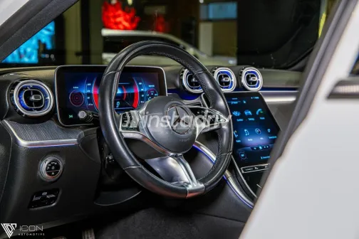 مرسيدس C 180 2022 أبيض مستعملة للبيع - 4