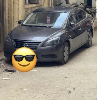نيسان سنترا 2018 أبيض مستعملة للبيع