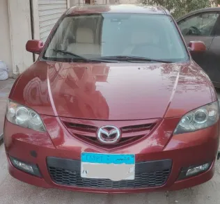 مازدا 3 2008 أحمر مستعملة للبيع