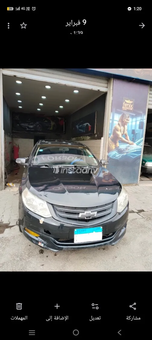 Chevrolet Optra 2021 Black Used for Sale - 4