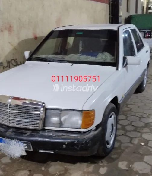 Mercedes 190 1987 White Used for Sale - 2