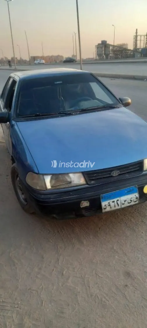 هيونداي اكسيل 1996 أزرق غامق مستعملة للبيع - 1