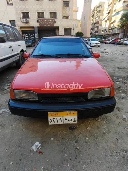هيونداي اكسيل 1990 أحمر مستعملة للبيع - 4