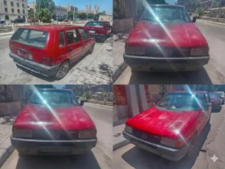 فيات اونو 1994 أحمر مستعملة للبيع