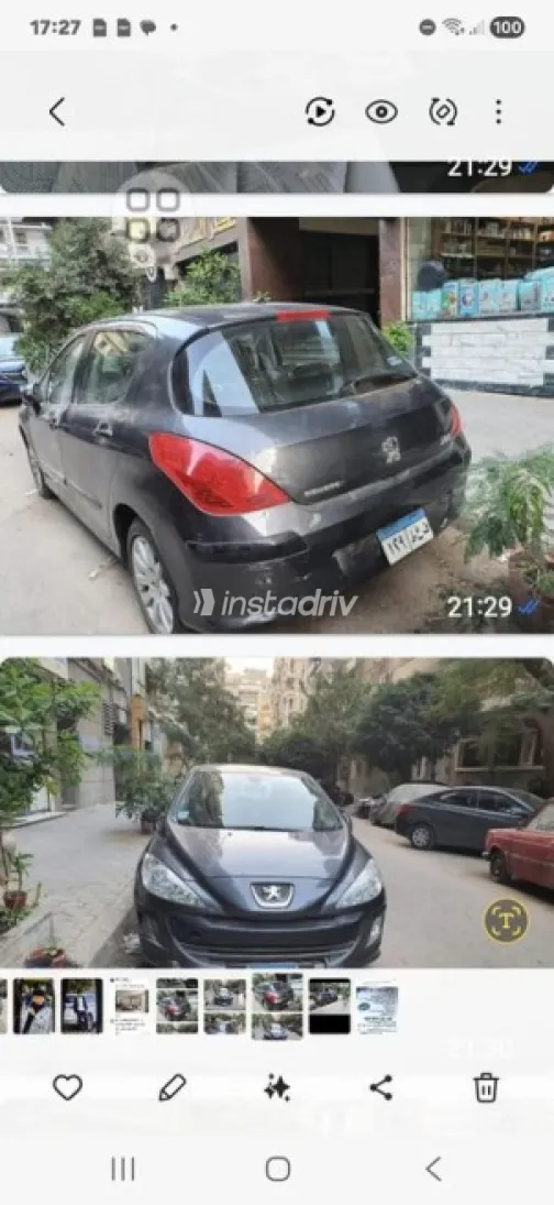 بيجو 308 2009 فضي مستعملة للبيع - 1