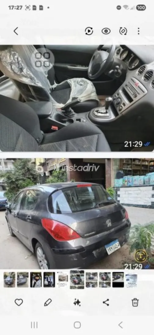 بيجو 308 2009 فضي مستعملة للبيع - 2
