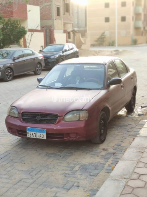 Suzuki Baleno 1999 Burgundy Used for Sale - 3