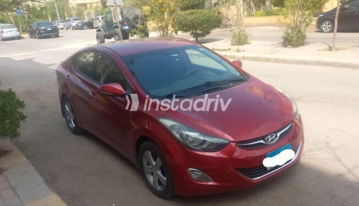 هيونداي إلنترا ام دى 2012 أحمر مستعملة للبيع - 2