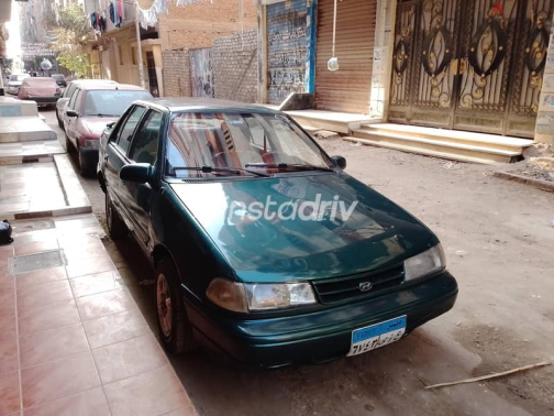 هيونداي اكسيل 1997 أخضر مستعملة للبيع - 8