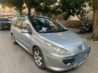 بيجو 207 SW 2008 فضي مستعملة للبيع