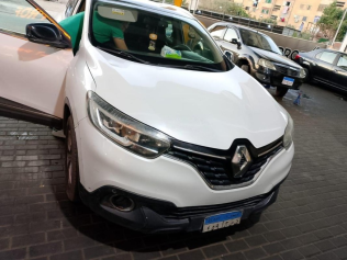 رينو كادجار 2018 أبيض مستعملة للبيع