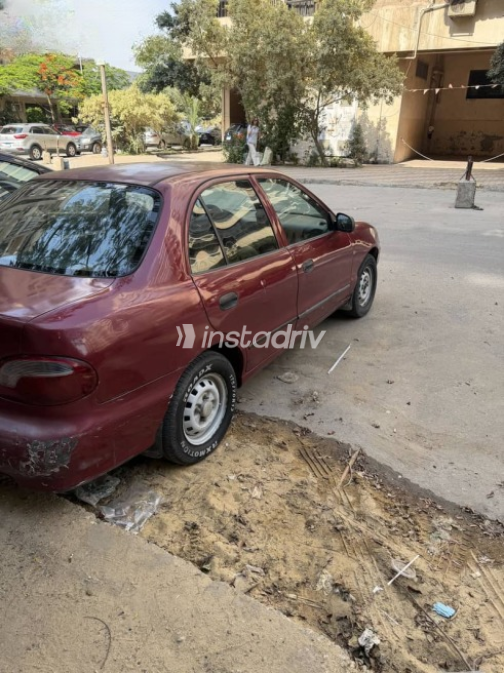 هيونداي اكسنت 2000 أحمر مستعملة للبيع - 5