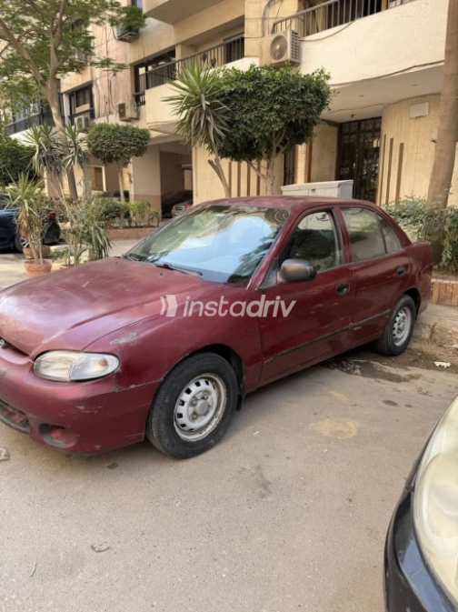 هيونداي اكسنت 2000 أحمر مستعملة للبيع - 6