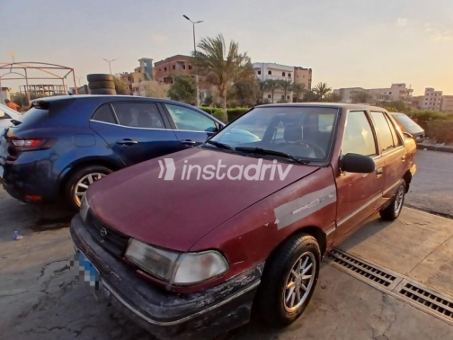 هيونداي اكسيل 1995 أحمر مستعملة للبيع - 2
