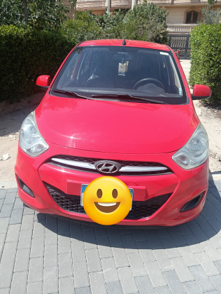 هيونداي I10 2012 أحمر مستعملة للبيع