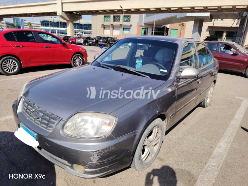 Hyundai Verna 2008 Dark Gray Used for Sale - 3