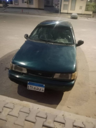 هيونداي اكسيل 1998 أخضر مستعملة للبيع