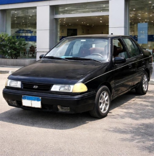 هيونداي اكسيل 1997 أسود مستعملة للبيع