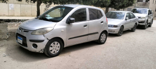 هيونداي I10 2009 رمادي مستعملة للبيع