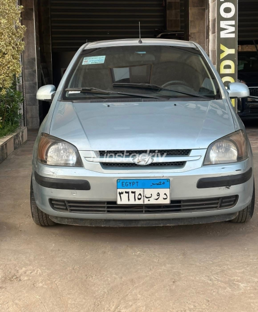 هيونداي جيتز 2005 أبيض مستعملة للبيع - 8