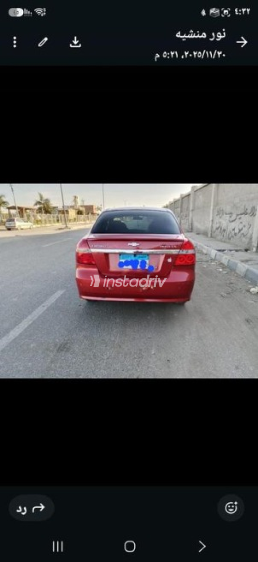 شيفروليه افيو 2015 أحمر مستعملة للبيع - 4