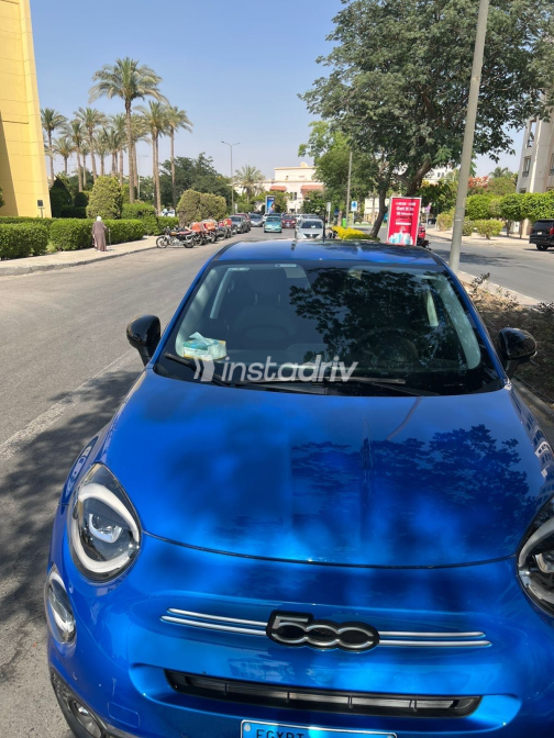 Fiat 500 X 2024 Blue Automatic Used for Sale in Cairo - 1