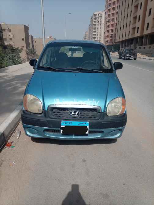 هيونداي اتوس 2004 أزرق يدوي مستعملة للبيع في المعادى - 1