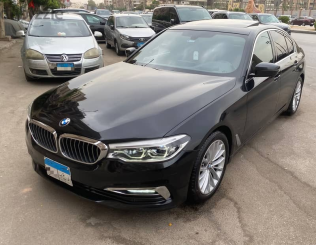 BMW 520 2020 Black Automatic Used for Sale in Cairo