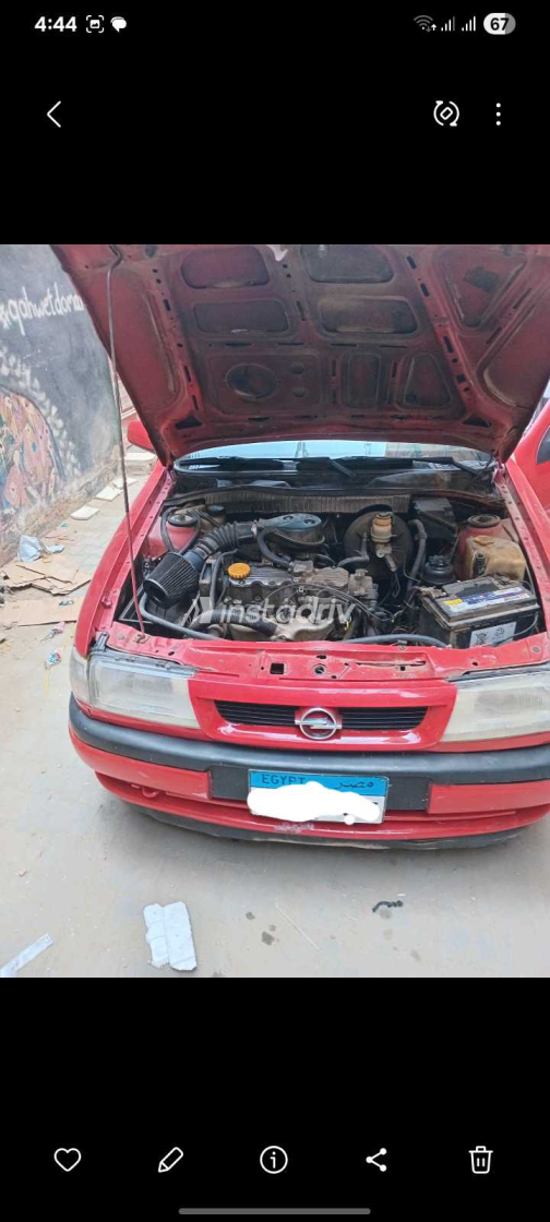 Opel Vectra 1986 Red Manual Used for Sale in Giza - 3