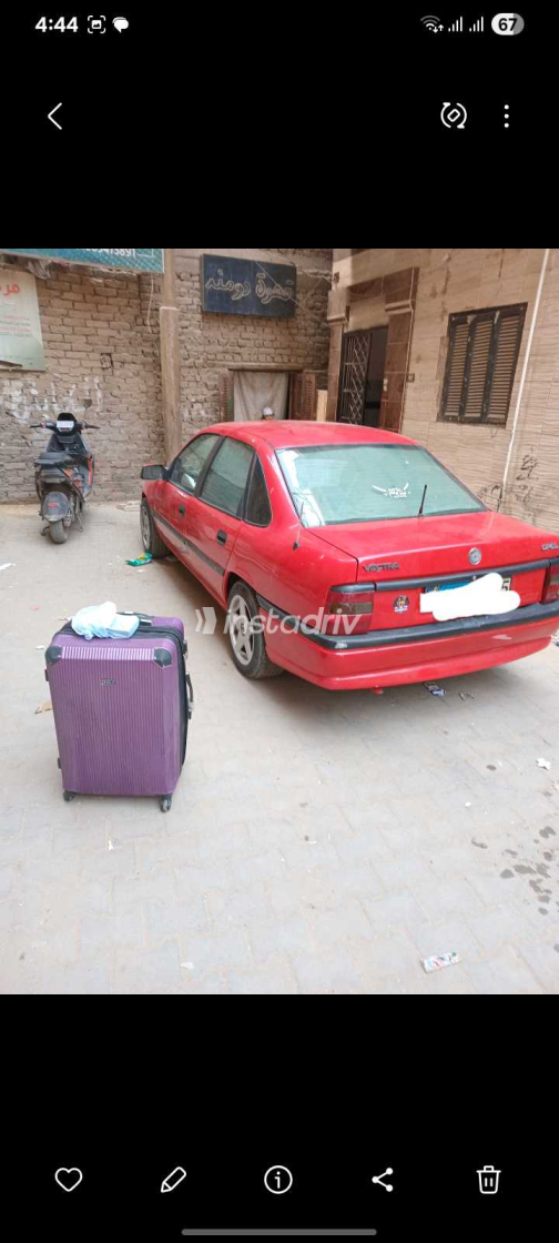 Opel Vectra 1986 Red Manual Used for Sale in Giza - 5