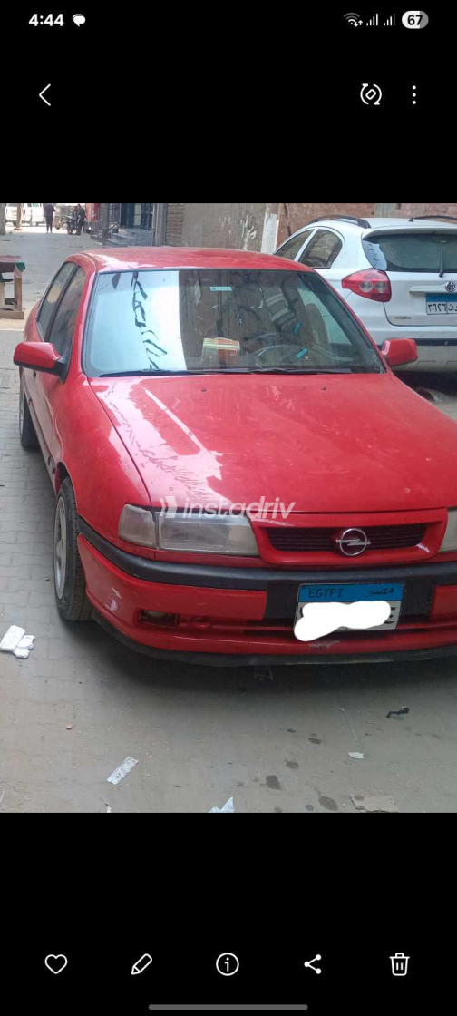 Opel Vectra 1986 Red Manual Used for Sale in Giza - 8